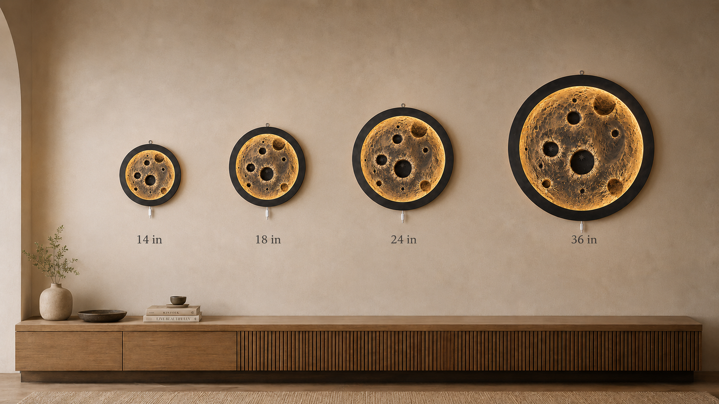 3D Moon Wall Lamp