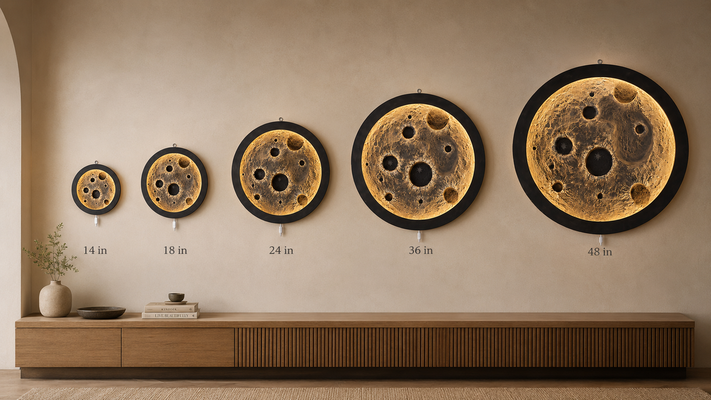 3D Moon Wall Lamp