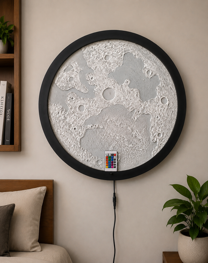 RGB 3D Moon Wall Lamp