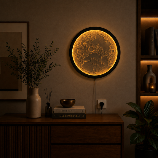 3D Moon Wall Lamp