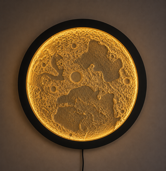 3D Moon Wall Lamp