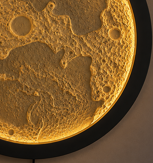 3D Moon Wall Lamp