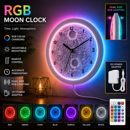 RGB Moon Clock