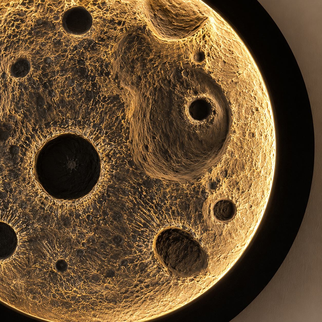 3D Moon Wall Lamp