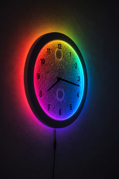 RGB Moon Clock